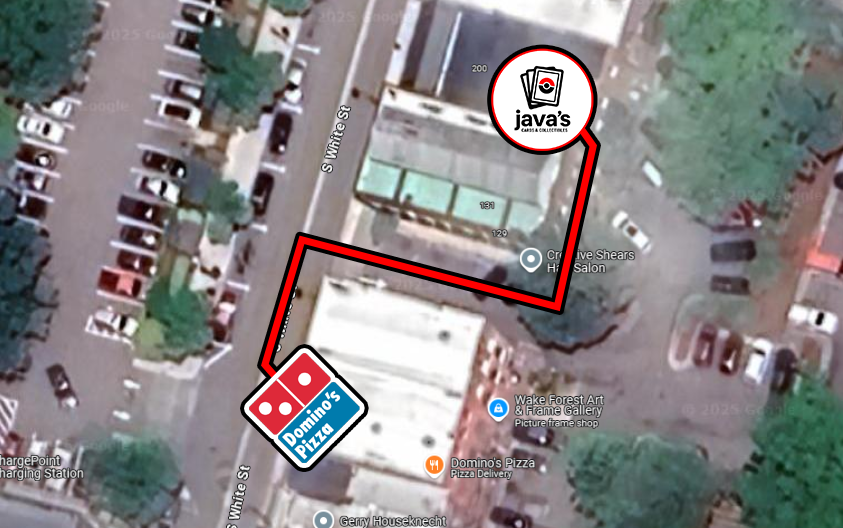 directions to javas cards and collectibles